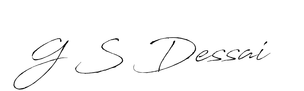 The best way (Antro_Vectra) to make a short signature is to pick only two or three words in your name. The name G S Dessai include a total of six letters. For converting this name. G S Dessai signature style 6 images and pictures png