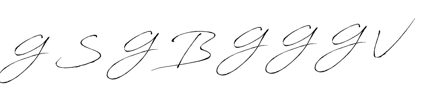 The best way (Antro_Vectra) to make a short signature is to pick only two or three words in your name. The name G S G B G G G V include a total of six letters. For converting this name. G S G B G G G V signature style 6 images and pictures png