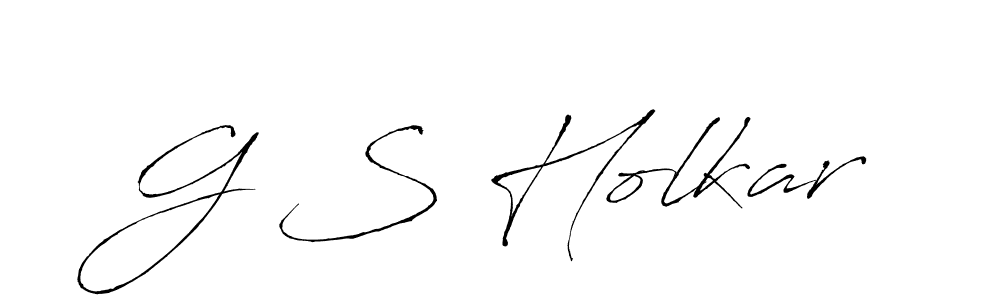 Antro_Vectra is a professional signature style that is perfect for those who want to add a touch of class to their signature. It is also a great choice for those who want to make their signature more unique. Get G S Holkar name to fancy signature for free. G S Holkar signature style 6 images and pictures png