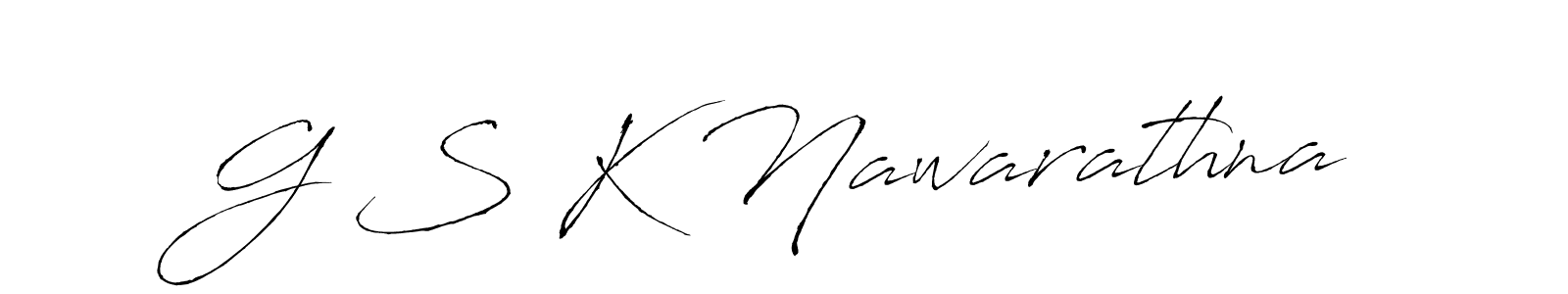 G S K Nawarathna stylish signature style. Best Handwritten Sign (Antro_Vectra) for my name. Handwritten Signature Collection Ideas for my name G S K Nawarathna. G S K Nawarathna signature style 6 images and pictures png