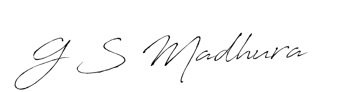 This is the best signature style for the G S Madhura name. Also you like these signature font (Antro_Vectra). Mix name signature. G S Madhura signature style 6 images and pictures png