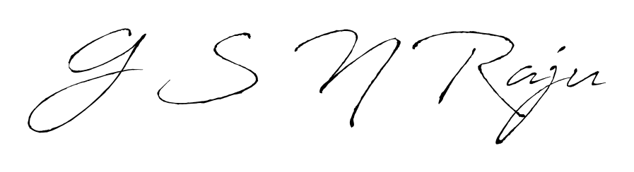 Explore multiple handwriting variations for G S N Raju including this stunning Antro_Vectra design. Free to use across all platforms. G S N Raju signature style 6 images and pictures png
