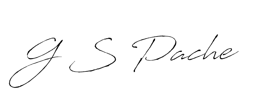 if you are searching for the best signature style for your name G S Pache. so please give up your signature search. here we have designed multiple signature styles  using Antro_Vectra. G S Pache signature style 6 images and pictures png