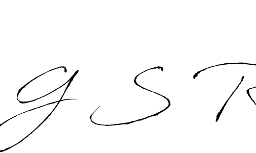 Make a beautiful signature design for name G S R. With this signature (Antro_Vectra) style, you can create a handwritten signature for free. G S R signature style 6 images and pictures png