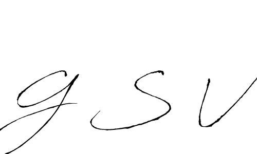 You should practise on your own different ways (Antro_Vectra) to write your name (G S V) in signature. don't let someone else do it for you. G S V signature style 6 images and pictures png