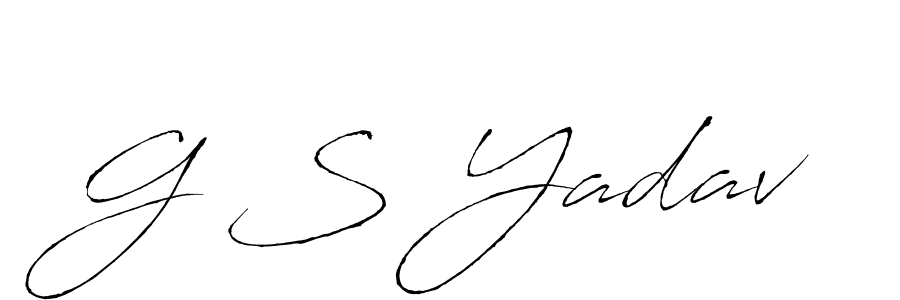 Also we have G S Yadav name is the best signature style. Create professional handwritten signature collection using Antro_Vectra autograph style. G S Yadav signature style 6 images and pictures png