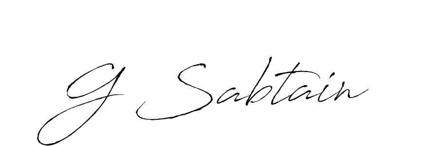 Also You can easily find your signature by using the search form. We will create G Sabtain name handwritten signature images for you free of cost using Antro_Vectra sign style. G Sabtain signature style 6 images and pictures png