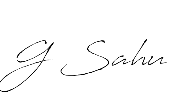 Use a signature maker to create a handwritten signature online. With this signature software, you can design (Antro_Vectra) your own signature for name G Sahu. G Sahu signature style 6 images and pictures png
