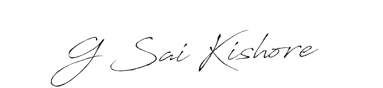 It looks lik you need a new signature style for name G Sai Kishore. Design unique handwritten (Antro_Vectra) signature with our free signature maker in just a few clicks. G Sai Kishore signature style 6 images and pictures png