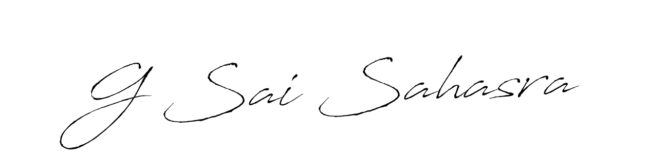 if you are searching for the best signature style for your name G Sai Sahasra. so please give up your signature search. here we have designed multiple signature styles  using Antro_Vectra. G Sai Sahasra signature style 6 images and pictures png