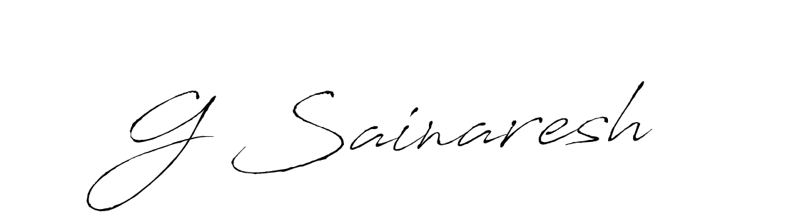 Also we have G Sainaresh name is the best signature style. Create professional handwritten signature collection using Antro_Vectra autograph style. G Sainaresh signature style 6 images and pictures png