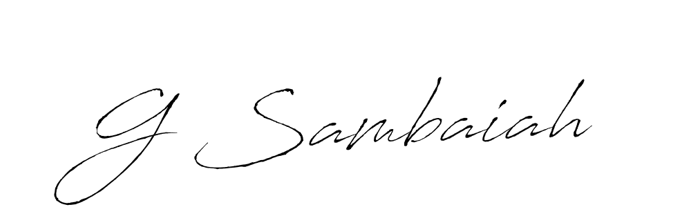 You can use this online signature creator to create a handwritten signature for the name G Sambaiah. This is the best online autograph maker. G Sambaiah signature style 6 images and pictures png