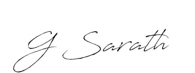 Also we have G Sarath name is the best signature style. Create professional handwritten signature collection using Antro_Vectra autograph style. G Sarath signature style 6 images and pictures png