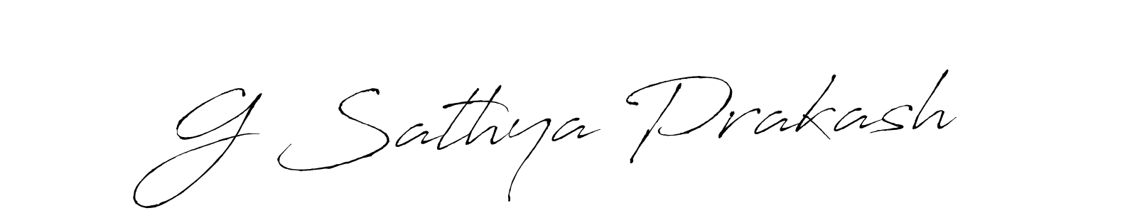 Make a beautiful signature design for name G Sathya Prakash. With this signature (Antro_Vectra) style, you can create a handwritten signature for free. G Sathya Prakash signature style 6 images and pictures png