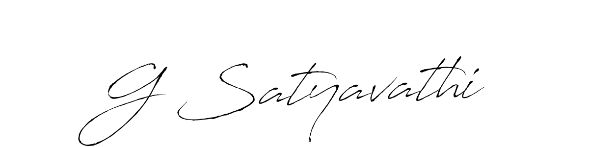 How to make G Satyavathi signature? Antro_Vectra is a professional autograph style. Create handwritten signature for G Satyavathi name. G Satyavathi signature style 6 images and pictures png