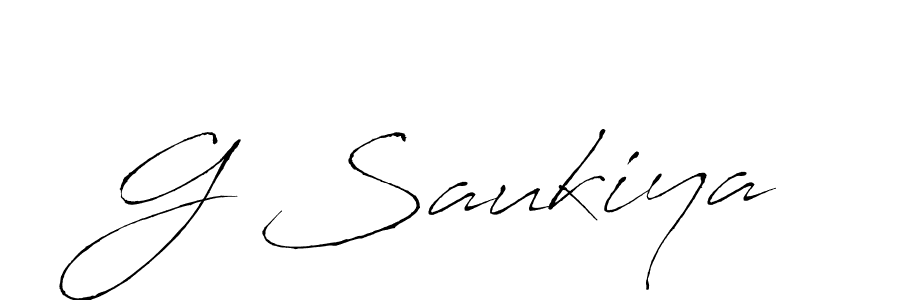 G Saukiya stylish signature style. Best Handwritten Sign (Antro_Vectra) for my name. Handwritten Signature Collection Ideas for my name G Saukiya. G Saukiya signature style 6 images and pictures png