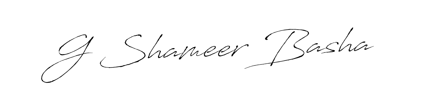 Also we have G Shameer Basha name is the best signature style. Create professional handwritten signature collection using Antro_Vectra autograph style. G Shameer Basha signature style 6 images and pictures png
