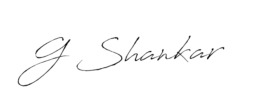 Make a beautiful signature design for name G Shankar. With this signature (Antro_Vectra) style, you can create a handwritten signature for free. G Shankar signature style 6 images and pictures png