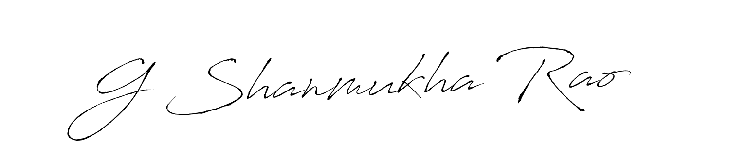 Make a beautiful signature design for name G Shanmukha Rao. Use this online signature maker to create a handwritten signature for free. G Shanmukha Rao signature style 6 images and pictures png