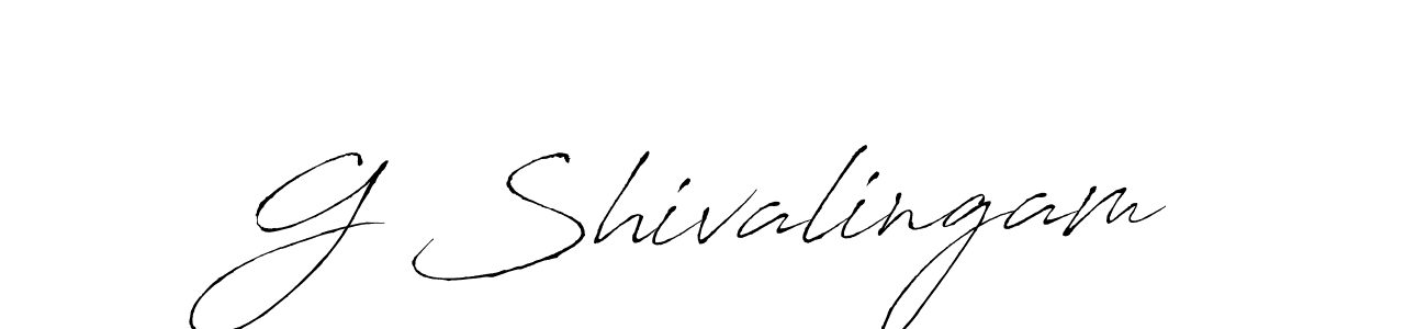 How to make G Shivalingam name signature. Use Antro_Vectra style for creating short signs online. This is the latest handwritten sign. G Shivalingam signature style 6 images and pictures png