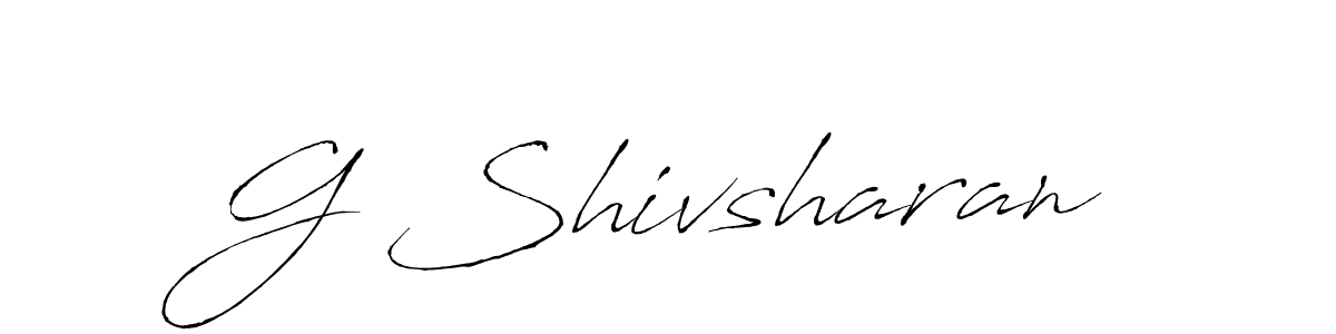How to make G Shivsharan name signature. Use Antro_Vectra style for creating short signs online. This is the latest handwritten sign. G Shivsharan signature style 6 images and pictures png