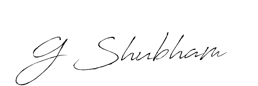 Design your own signature with our free online signature maker. With this signature software, you can create a handwritten (Antro_Vectra) signature for name G Shubham. G Shubham signature style 6 images and pictures png
