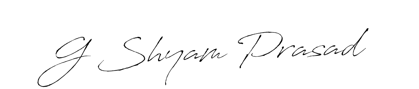 Antro_Vectra is a professional signature style that is perfect for those who want to add a touch of class to their signature. It is also a great choice for those who want to make their signature more unique. Get G Shyam Prasad name to fancy signature for free. G Shyam Prasad signature style 6 images and pictures png