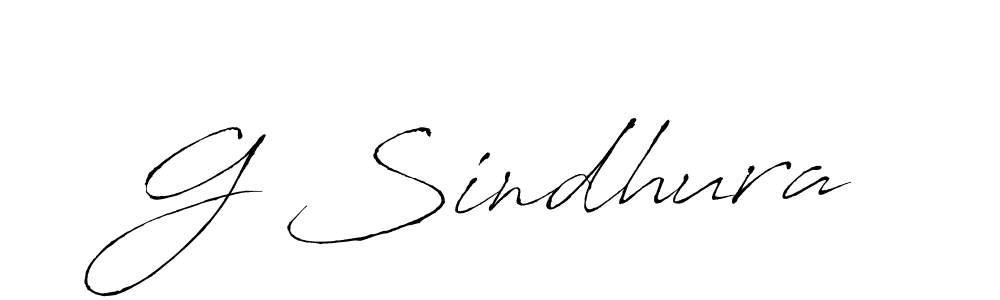 How to make G Sindhura signature? Antro_Vectra is a professional autograph style. Create handwritten signature for G Sindhura name. G Sindhura signature style 6 images and pictures png