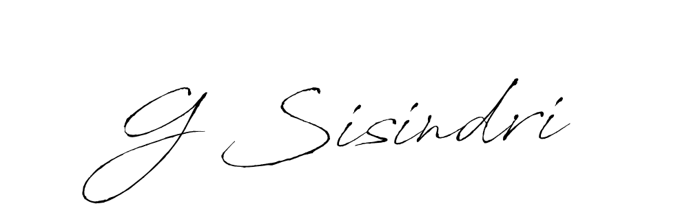 Create a beautiful signature design for name G Sisindri. With this signature (Antro_Vectra) fonts, you can make a handwritten signature for free. G Sisindri signature style 6 images and pictures png