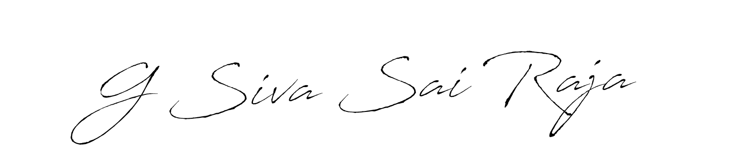 This is the best signature style for the G Siva Sai Raja name. Also you like these signature font (Antro_Vectra). Mix name signature. G Siva Sai Raja signature style 6 images and pictures png