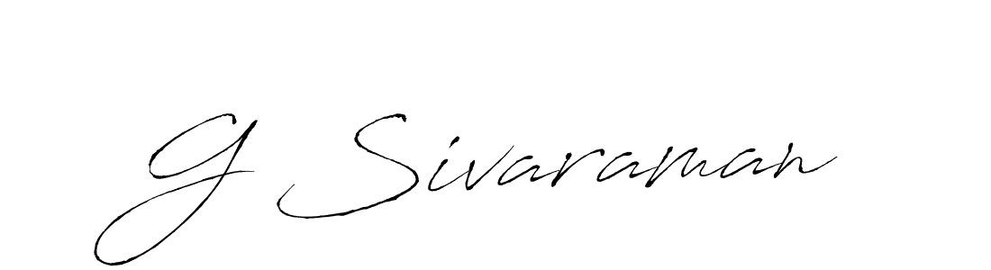 Create a beautiful signature design for name G Sivaraman. With this signature (Antro_Vectra) fonts, you can make a handwritten signature for free. G Sivaraman signature style 6 images and pictures png