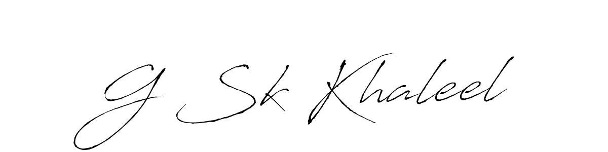 Once you've used our free online signature maker to create your best signature Antro_Vectra style, it's time to enjoy all of the benefits that G Sk Khaleel name signing documents. G Sk Khaleel signature style 6 images and pictures png