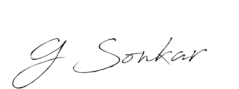 if you are searching for the best signature style for your name G Sonkar. so please give up your signature search. here we have designed multiple signature styles  using Antro_Vectra. G Sonkar signature style 6 images and pictures png