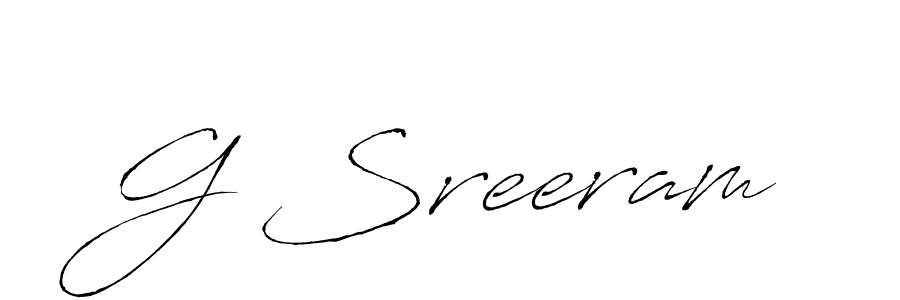 It looks lik you need a new signature style for name G Sreeram. Design unique handwritten (Antro_Vectra) signature with our free signature maker in just a few clicks. G Sreeram signature style 6 images and pictures png