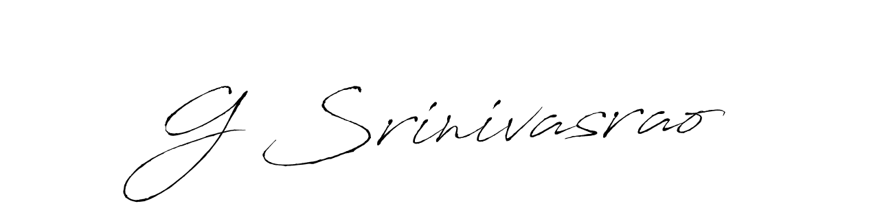 Use a signature maker to create a handwritten signature online. With this signature software, you can design (Antro_Vectra) your own signature for name G Srinivasrao. G Srinivasrao signature style 6 images and pictures png