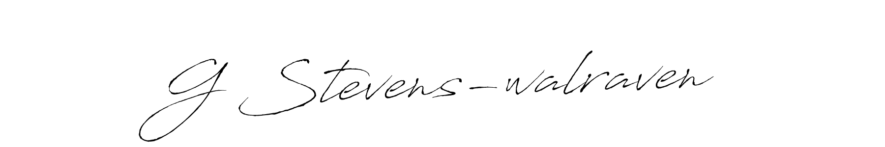 Design your own signature with our free online signature maker. With this signature software, you can create a handwritten (Antro_Vectra) signature for name G Stevens-walraven. G Stevens-walraven signature style 6 images and pictures png