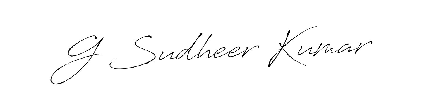 It looks lik you need a new signature style for name G Sudheer Kumar. Design unique handwritten (Antro_Vectra) signature with our free signature maker in just a few clicks. G Sudheer Kumar signature style 6 images and pictures png