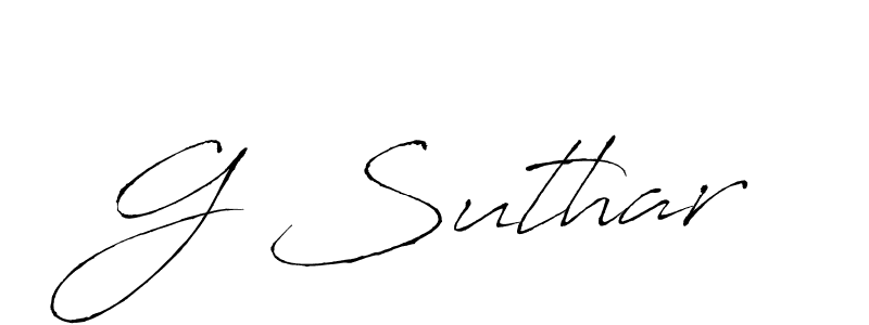 Make a beautiful signature design for name G Suthar. Use this online signature maker to create a handwritten signature for free. G Suthar signature style 6 images and pictures png