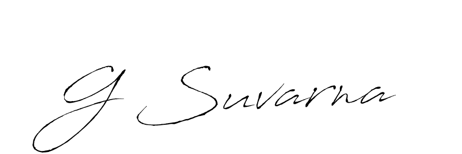 Antro_Vectra is a professional signature style that is perfect for those who want to add a touch of class to their signature. It is also a great choice for those who want to make their signature more unique. Get G Suvarna name to fancy signature for free. G Suvarna signature style 6 images and pictures png