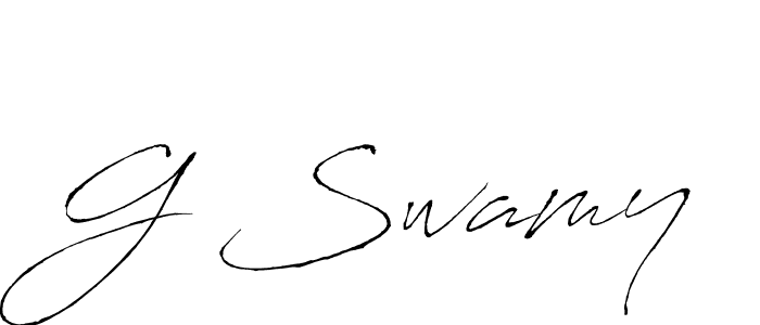 The best way (Antro_Vectra) to make a short signature is to pick only two or three words in your name. The name G Swamy include a total of six letters. For converting this name. G Swamy signature style 6 images and pictures png