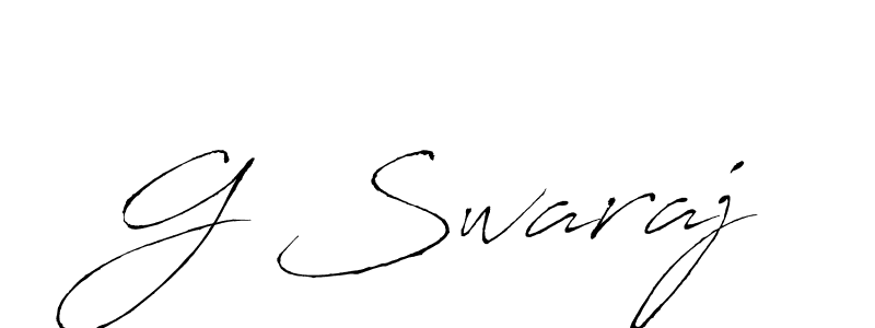 if you are searching for the best signature style for your name G Swaraj. so please give up your signature search. here we have designed multiple signature styles  using Antro_Vectra. G Swaraj signature style 6 images and pictures png