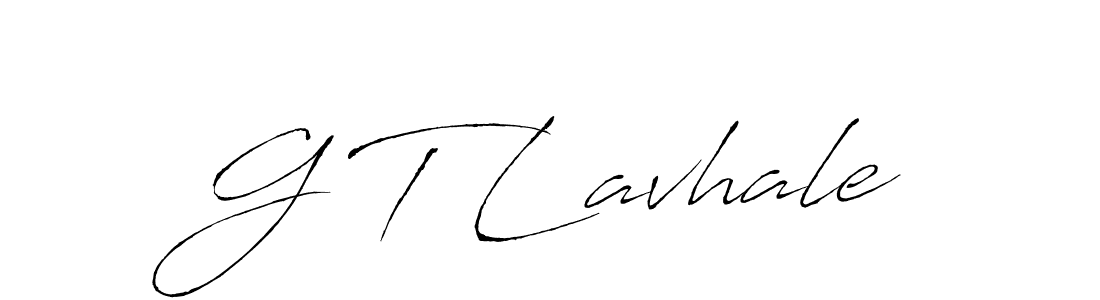 Design your own signature with our free online signature maker. With this signature software, you can create a handwritten (Antro_Vectra) signature for name G T Lavhale. G T Lavhale signature style 6 images and pictures png
