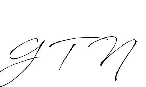 Create a beautiful signature design for name G T N. With this signature (Antro_Vectra) fonts, you can make a handwritten signature for free. G T N signature style 6 images and pictures png