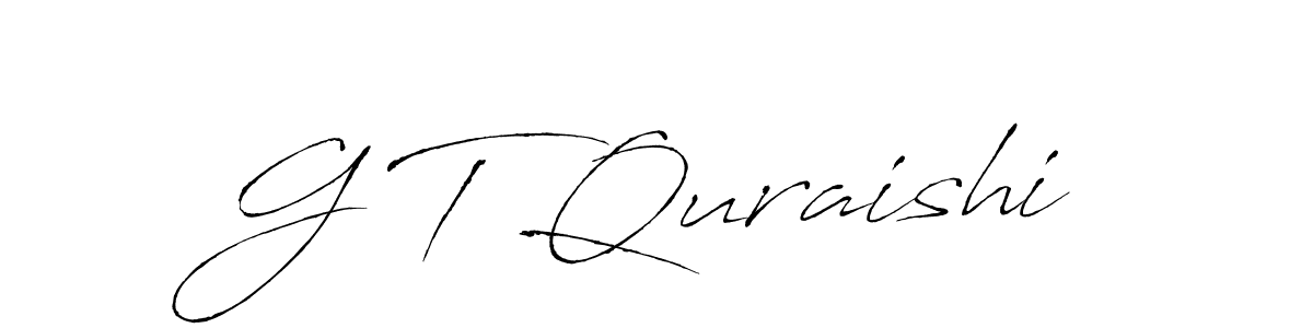 Also we have G T Quraishi name is the best signature style. Create professional handwritten signature collection using Antro_Vectra autograph style. G T Quraishi signature style 6 images and pictures png