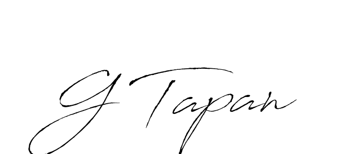 You should practise on your own different ways (Antro_Vectra) to write your name (G Tapan) in signature. don't let someone else do it for you. G Tapan signature style 6 images and pictures png