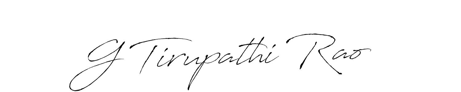 Also we have G Tirupathi Rao name is the best signature style. Create professional handwritten signature collection using Antro_Vectra autograph style. G Tirupathi Rao signature style 6 images and pictures png