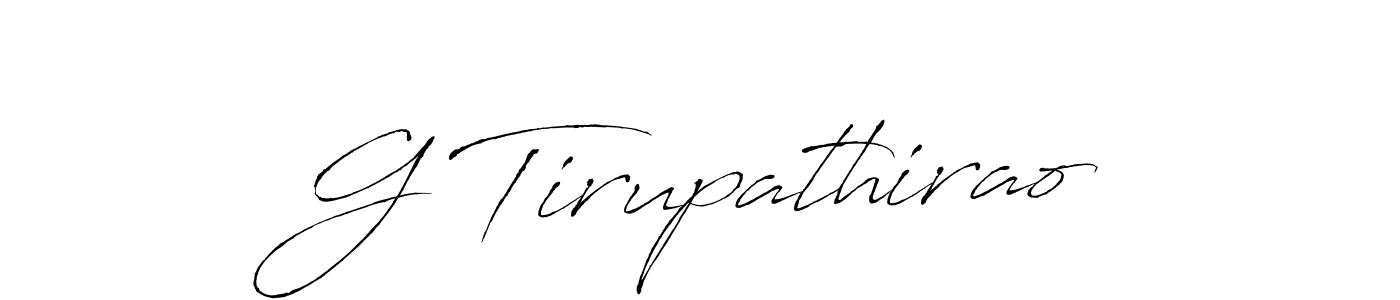 It looks lik you need a new signature style for name G Tirupathirao. Design unique handwritten (Antro_Vectra) signature with our free signature maker in just a few clicks. G Tirupathirao signature style 6 images and pictures png