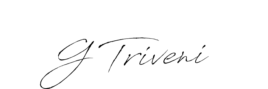 Create a beautiful signature design for name G Triveni. With this signature (Antro_Vectra) fonts, you can make a handwritten signature for free. G Triveni signature style 6 images and pictures png