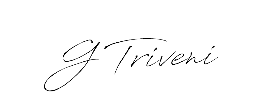 Create a beautiful signature design for name G Triveni. With this signature (Antro_Vectra) fonts, you can make a handwritten signature for free. G Triveni signature style 6 images and pictures png