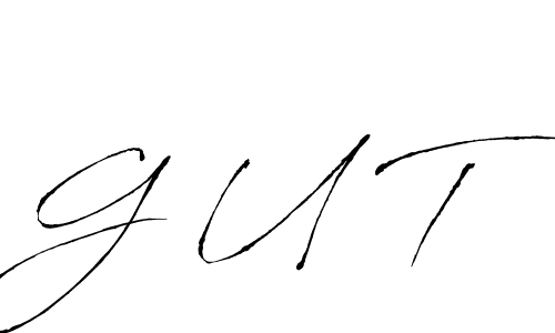 Antro_Vectra is a professional signature style that is perfect for those who want to add a touch of class to their signature. It is also a great choice for those who want to make their signature more unique. Get G U T name to fancy signature for free. G U T signature style 6 images and pictures png